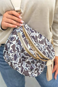 Camouflage Double Zip Fashion Crossbody Bag